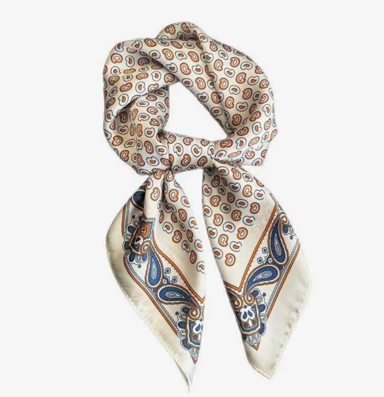 Silk Scarf - Cream