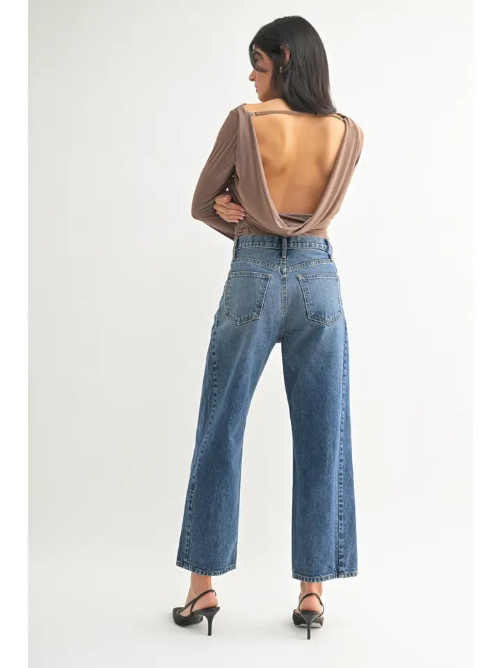 Barrel Jean Twist - Dark Denim