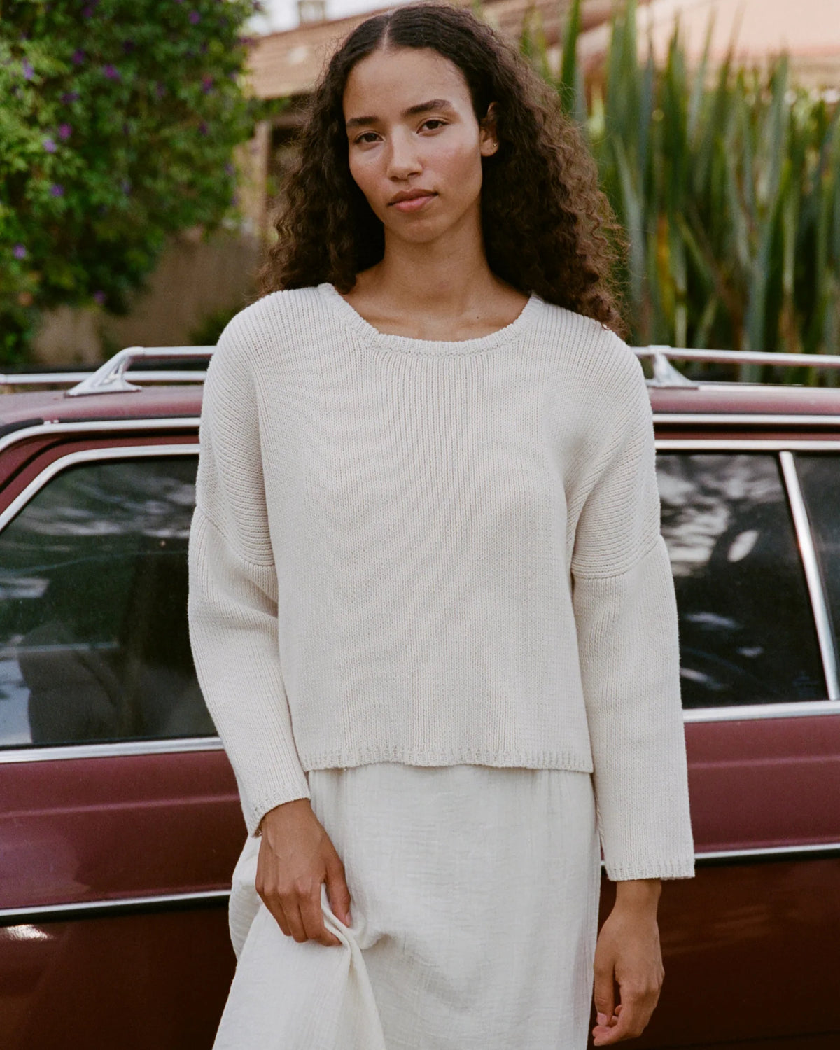 Travel Sweater - Cream