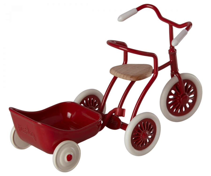 Maileg - Tricycle Hanger, Mouse - Red