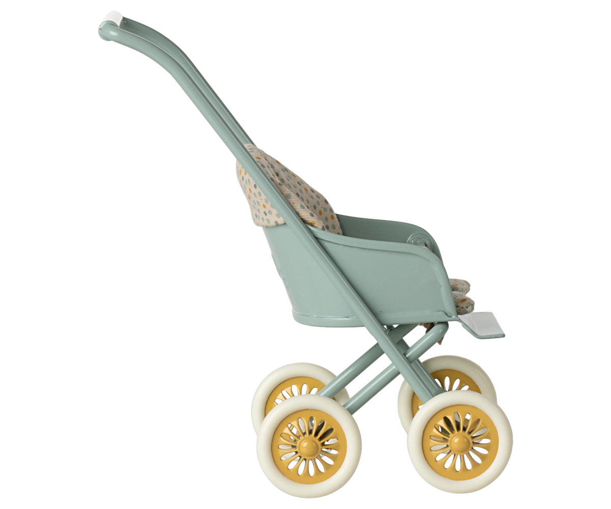 Maileg - Stroller, Micro - Mint