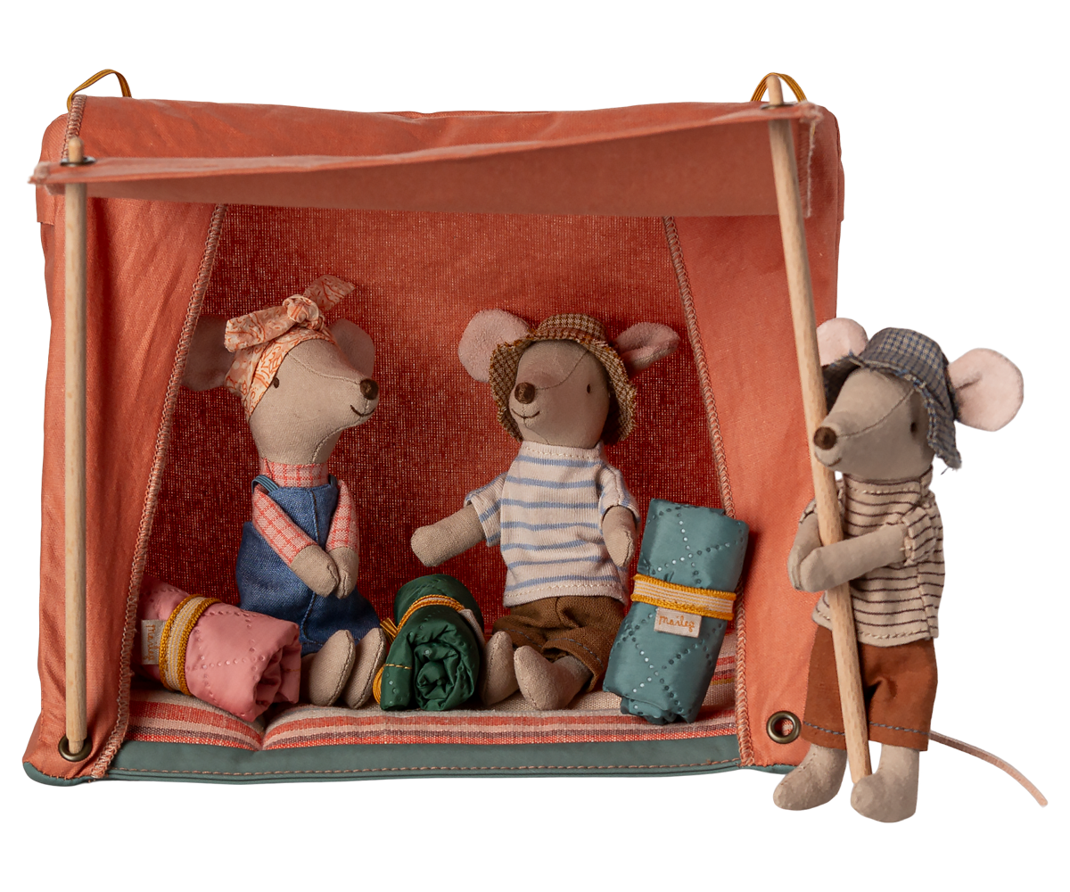 Maileg - Happy Camper Tent, Mouse