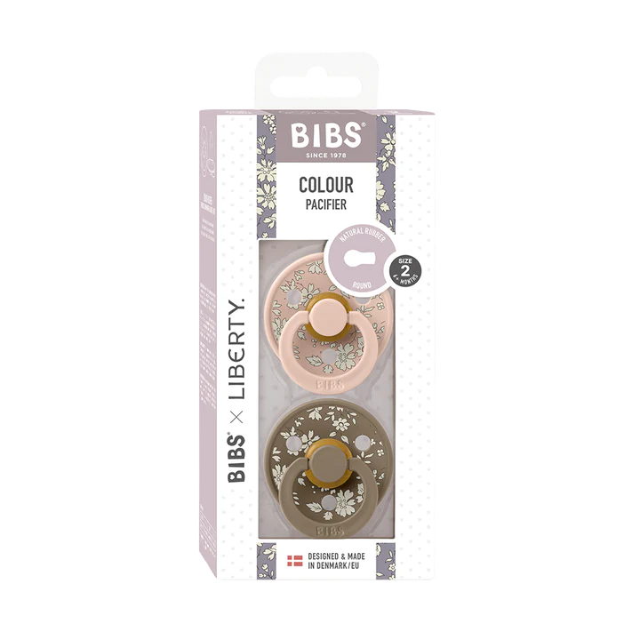 Bibs Pacifier - Bibs x Liberty - 2 Pack - Blush Mix - Latex Size 1