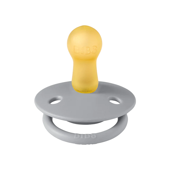 Bibs Pacifier - De Lux - 2 Pack - Cloud + Steel - Silicone