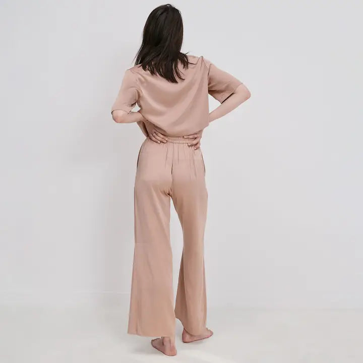 Lunya - Washable Silk High Rise Pant Set - Otium Tan