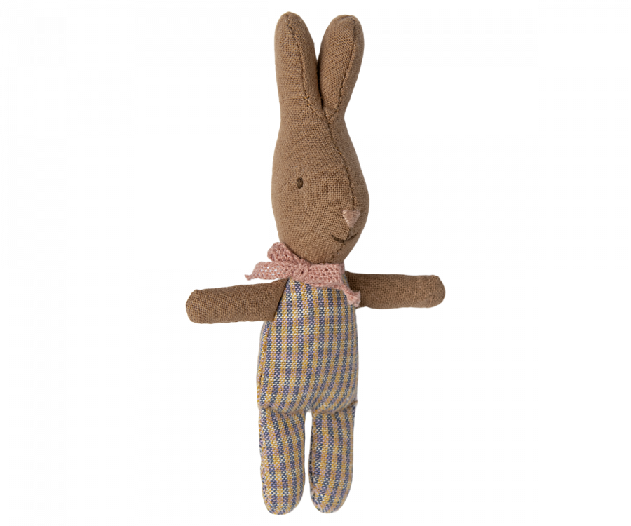 Maileg - Rabbit, My - Rose/Blue Check