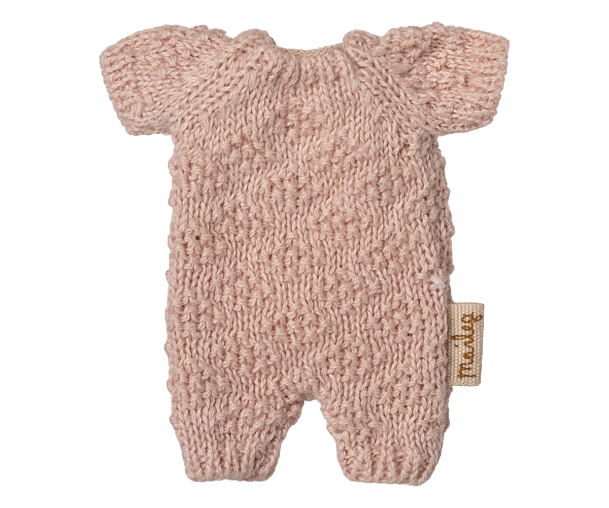Maileg - Knitted Suit, Micro - Rose