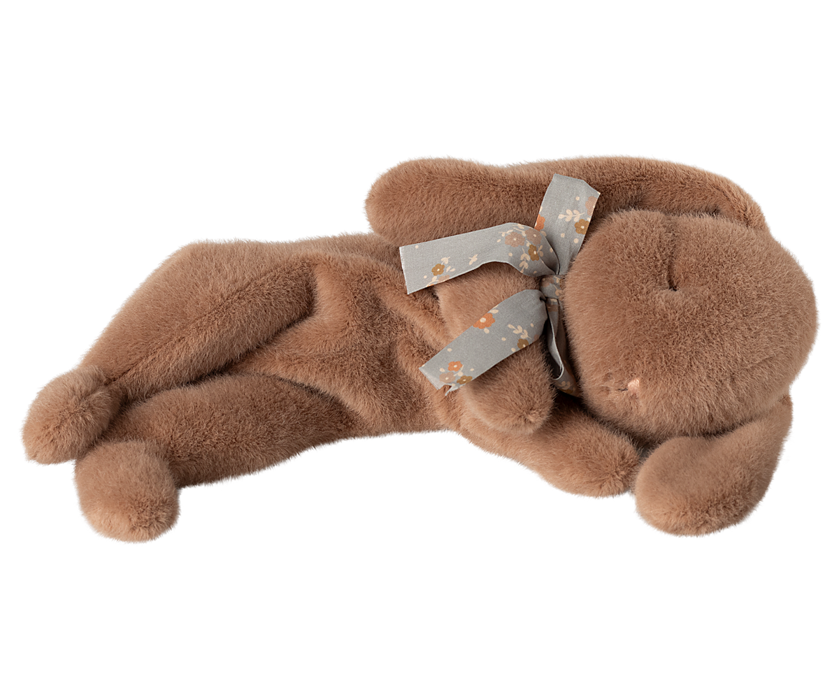 Maileg - Sleeping Bunny Plush, Small - Soft Brown