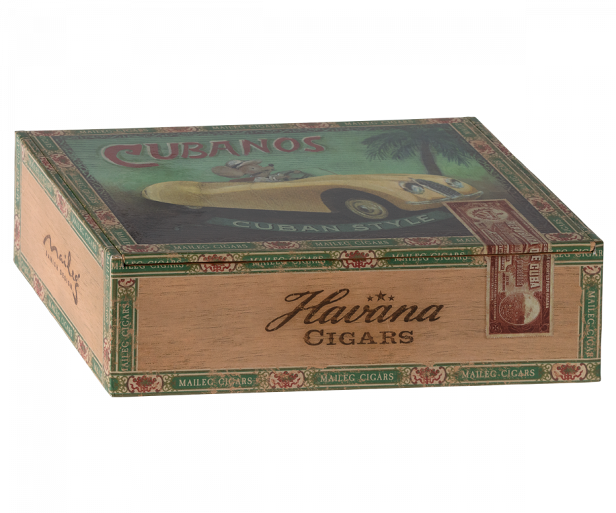 Maileg - Grandma and Grandpa Mice in Cigarbox