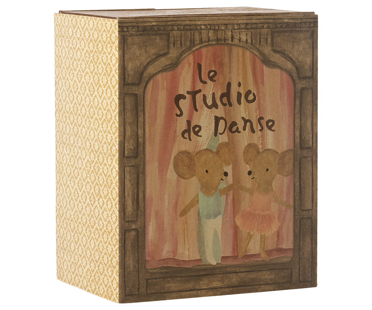 Maileg - Ballet Mice In Dance Studio, Little Sister and Brother