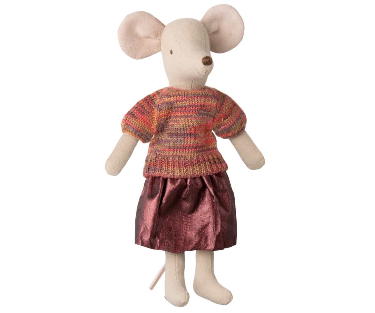Maileg - Skirt and Knitted Blouse, Mum Mouse