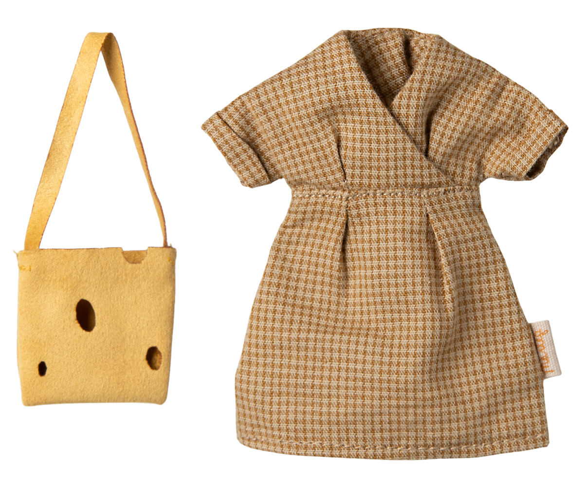 Maileg - Dress and Bag - Mum Mouse