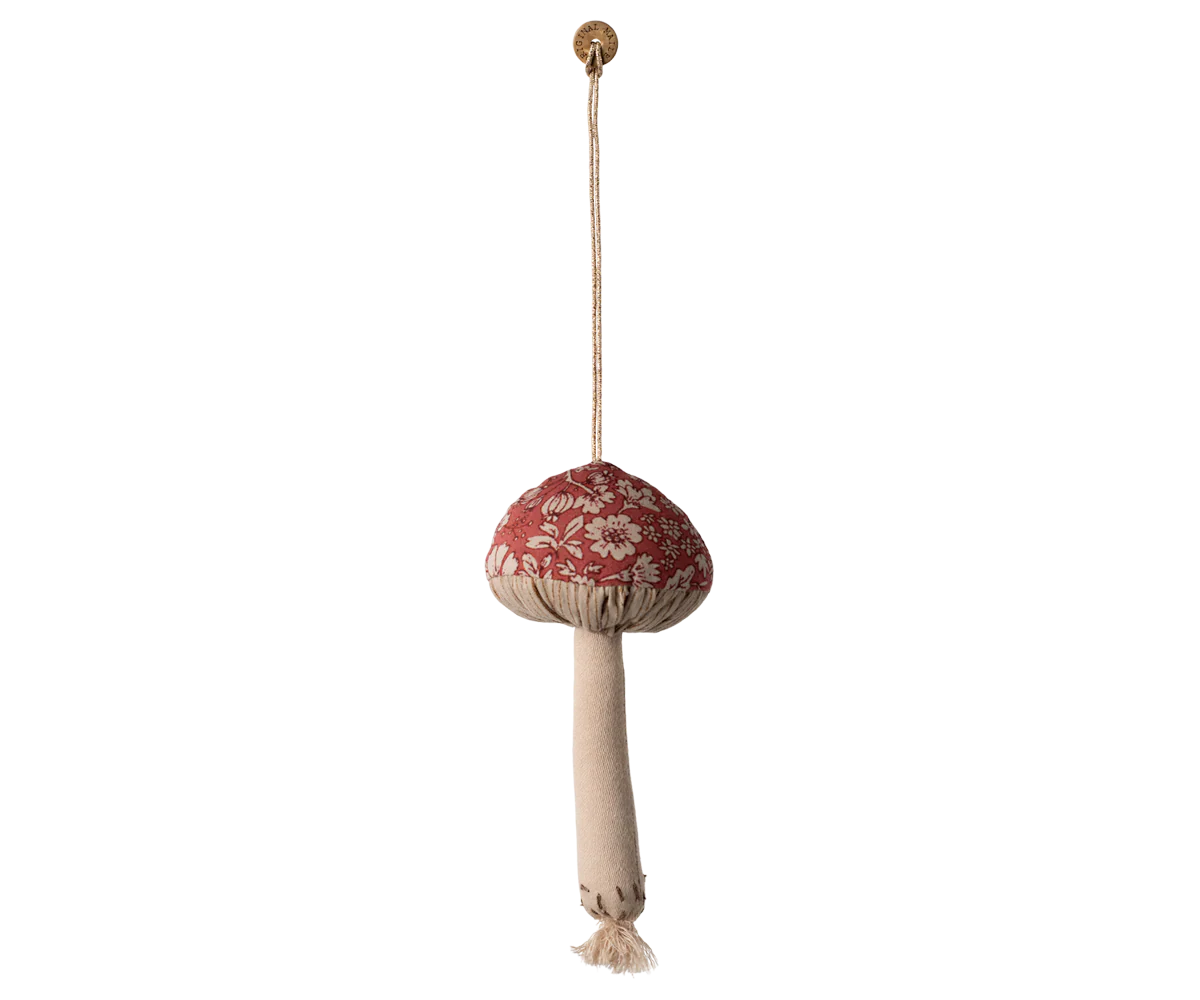 Maileg - Mushroom Ornament, Blossom - Red