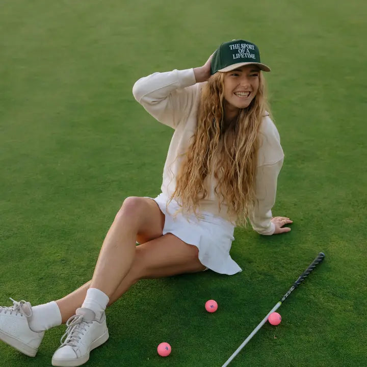 The Sport of A Lifetime Hat - Dark Green + Khaki