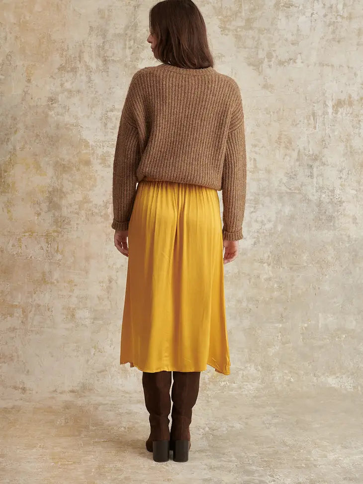 Kira Chunky Knit Sweater - Brown