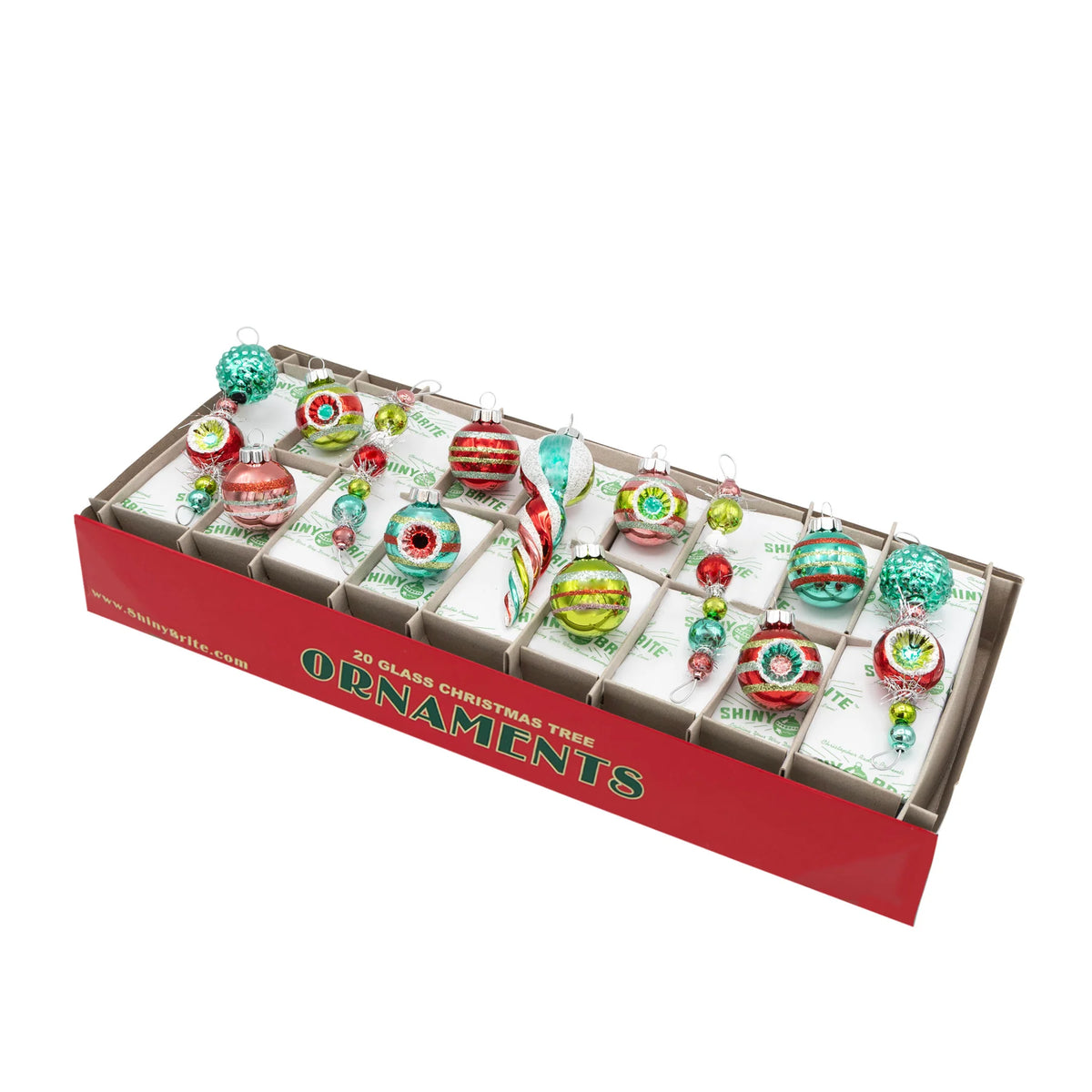 Shiny Brite - Festive Fete 13 Count 4" Icicles & 1.25" Rounds