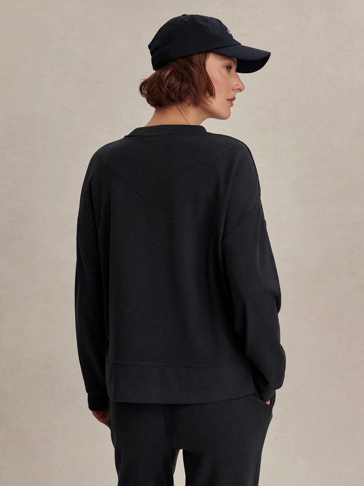 Varley - Horton Side Zip Active Sweat - Navy Marl