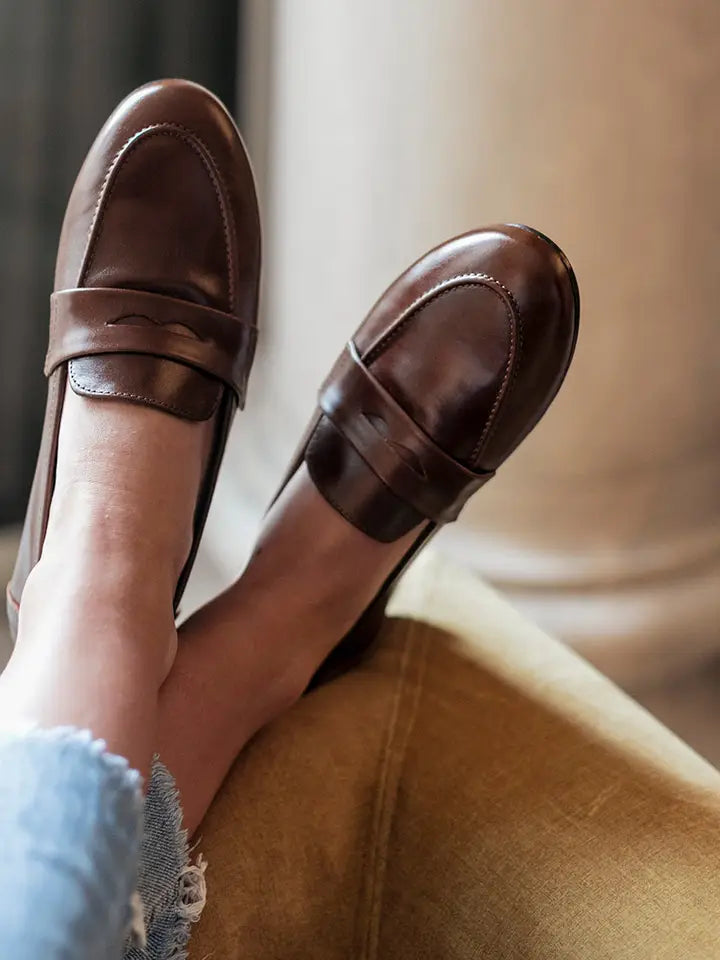 Tolstoy Penny Loafer - Chestnut Leather