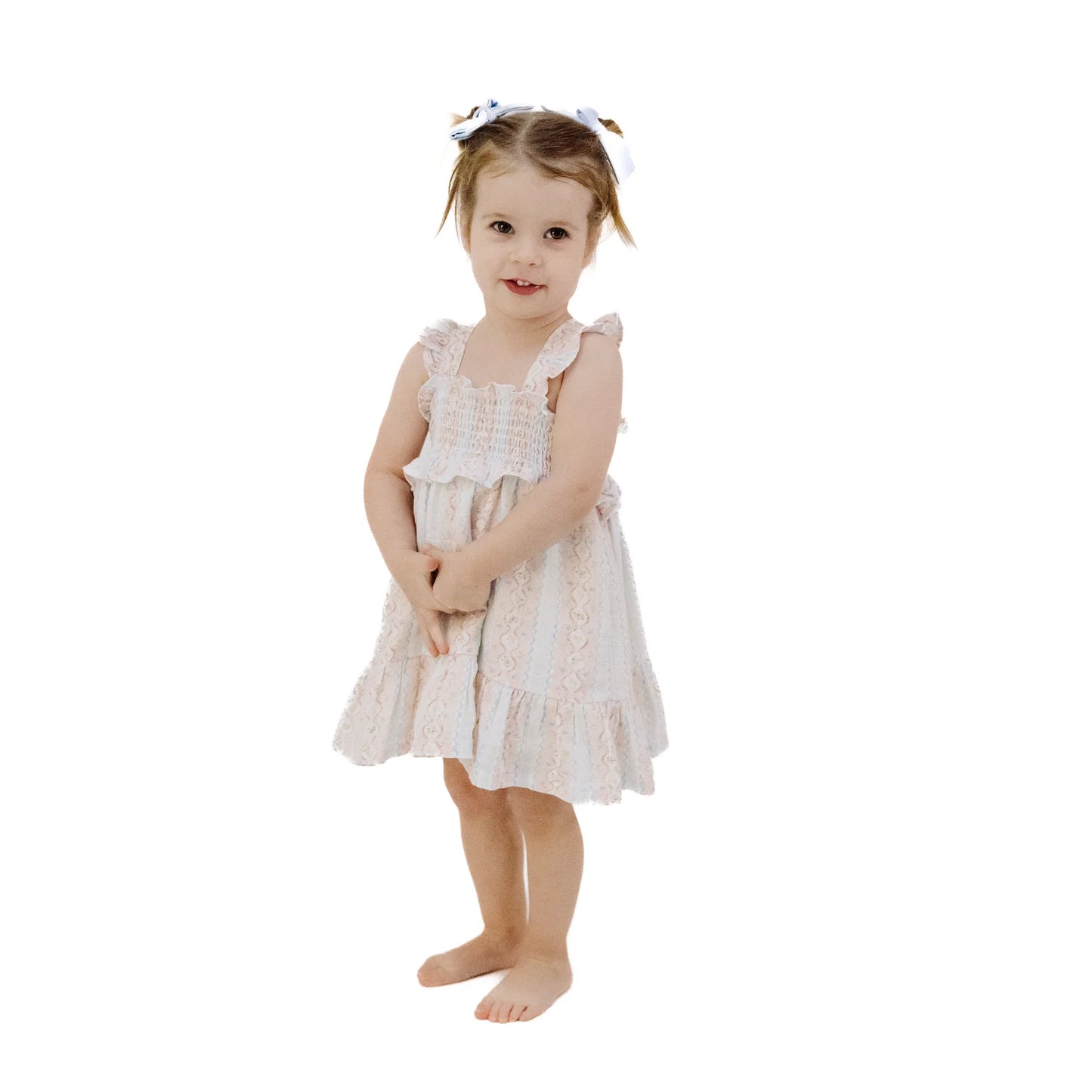 Smocked Ruffle Sundress - Floral