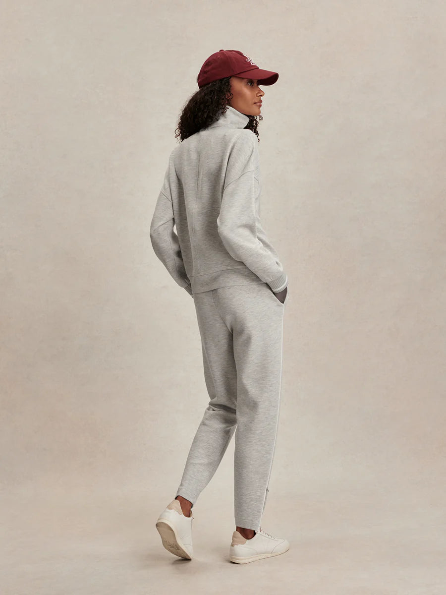 Varley - Bertie Half Zip Sweat - Light Grey