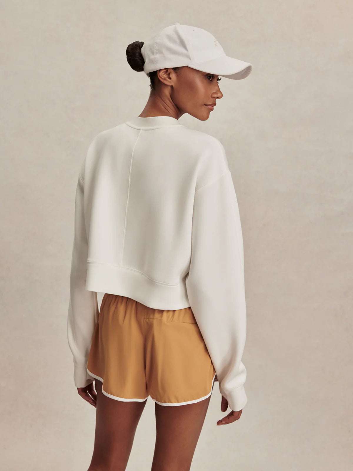Varley - Tasmin Cropped Sweat - Snow White