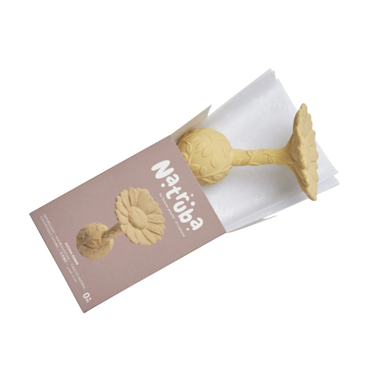 Natruba - Natural Rubber Rattle - Daisy