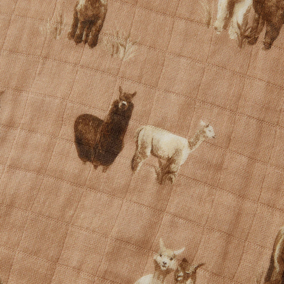 Milkbarn - Organic Muslin Burp Cloth Set - Alpaca
