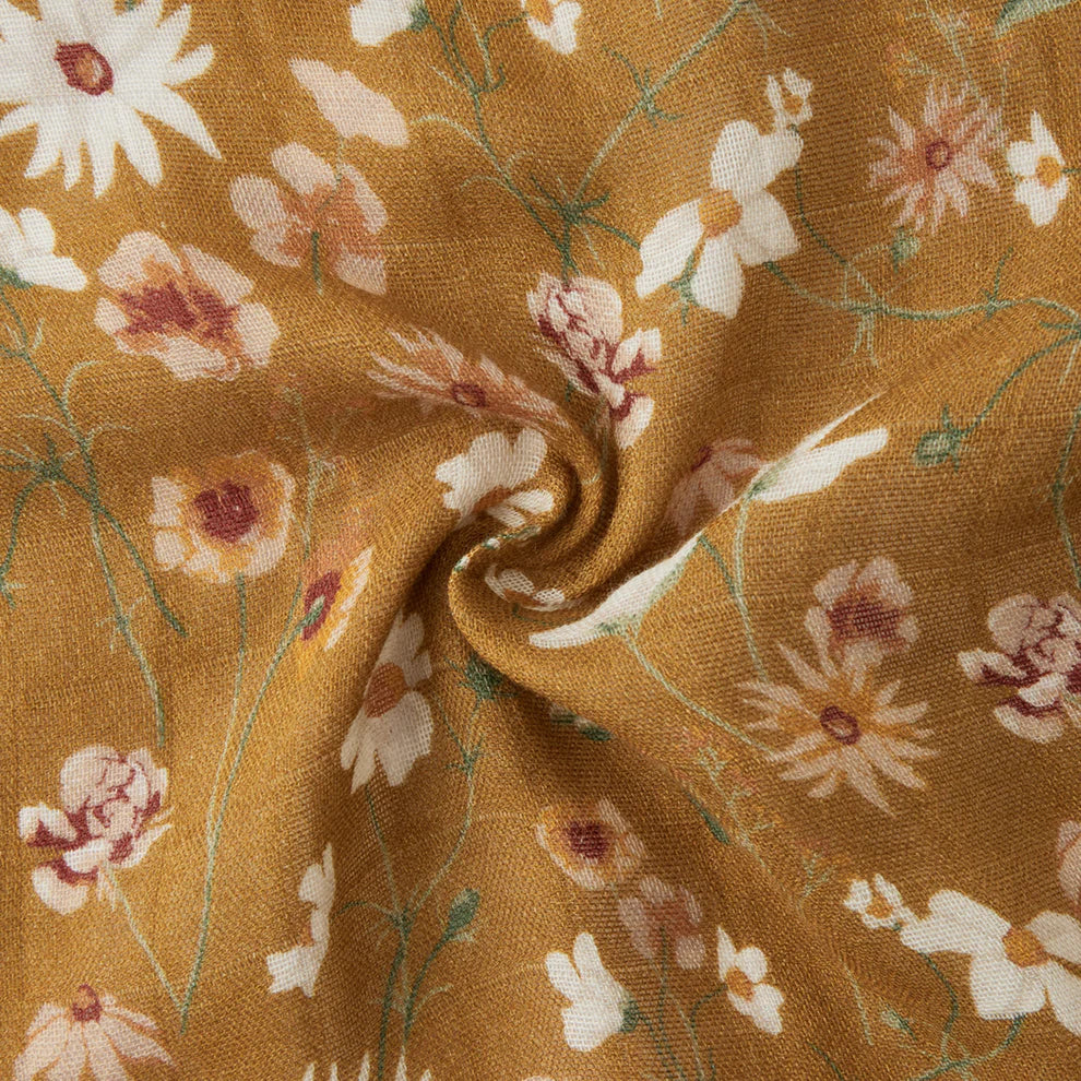 Milkbarn - Organic Muslin Burp Cloth Set - Wildflowers