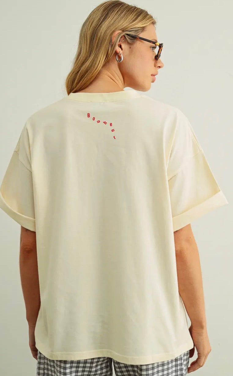 Le Petit Bonheur Tee - Beige