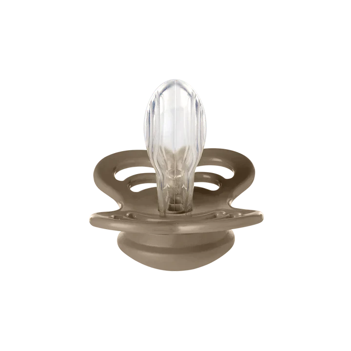 Bibs Pacifier - Supreme 2 Pack - Vanilla + Dark Oak - Silicone Size 2