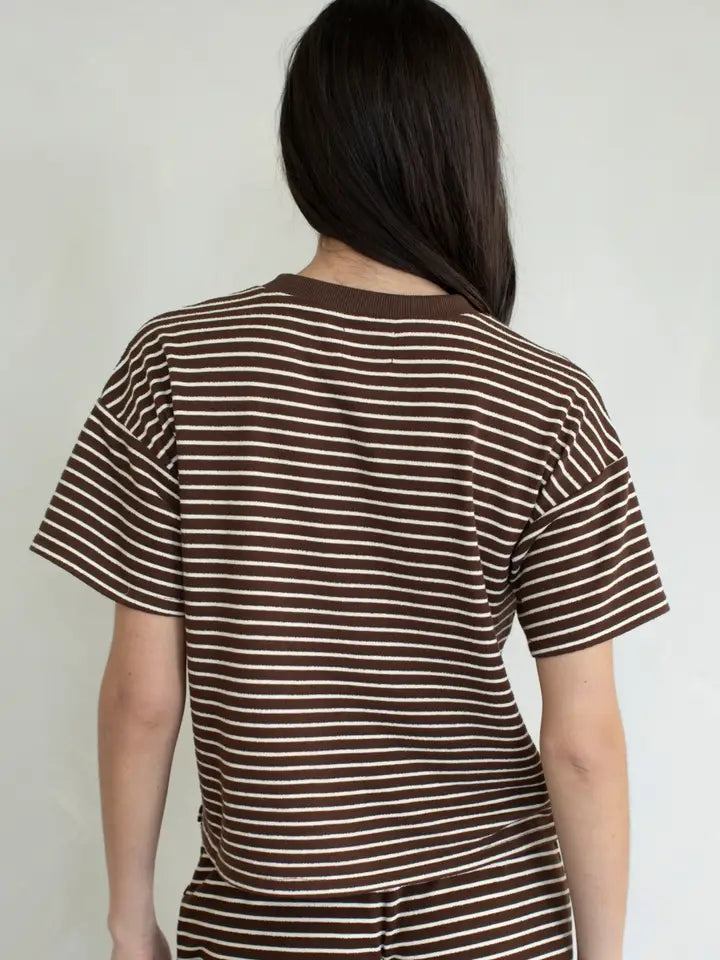 Striped T-Shirt - Brown