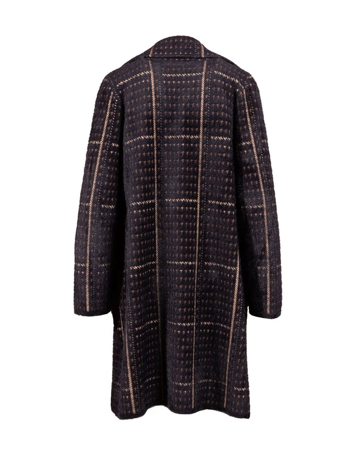 Marceau Houndstooth Coat - Black Multi