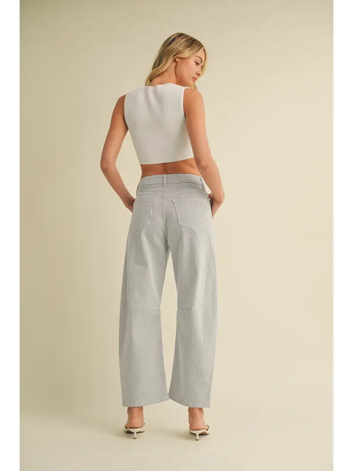 Barrel Jean - Stripe