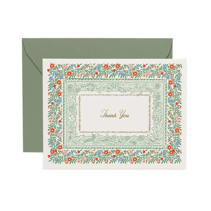 Rifle Paper Co. - Thank You Card - Rosette