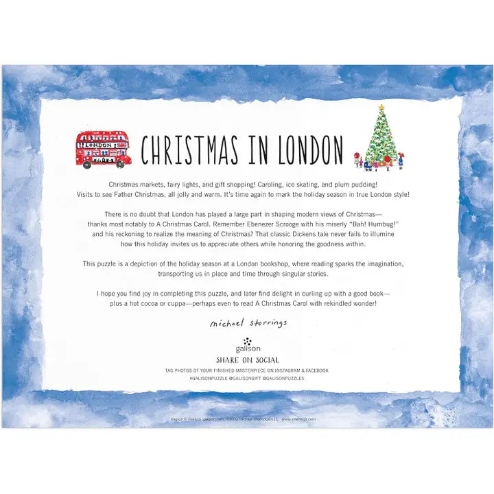 Michael Storrings - Christmas in London - 1000 Piece Puzzle