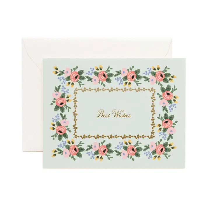 Rifle Paper Co. - Best Wishes Card - Rosa