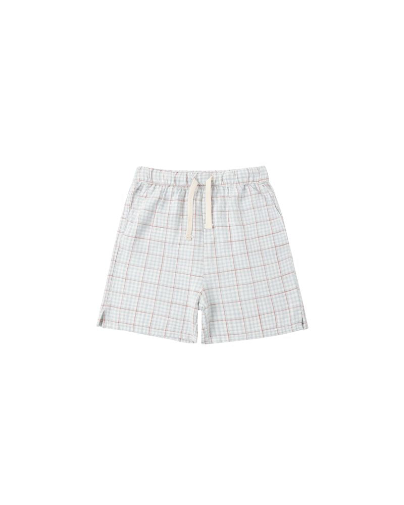 Rylee + Cru - Perry Short - Light Blue Plaid
