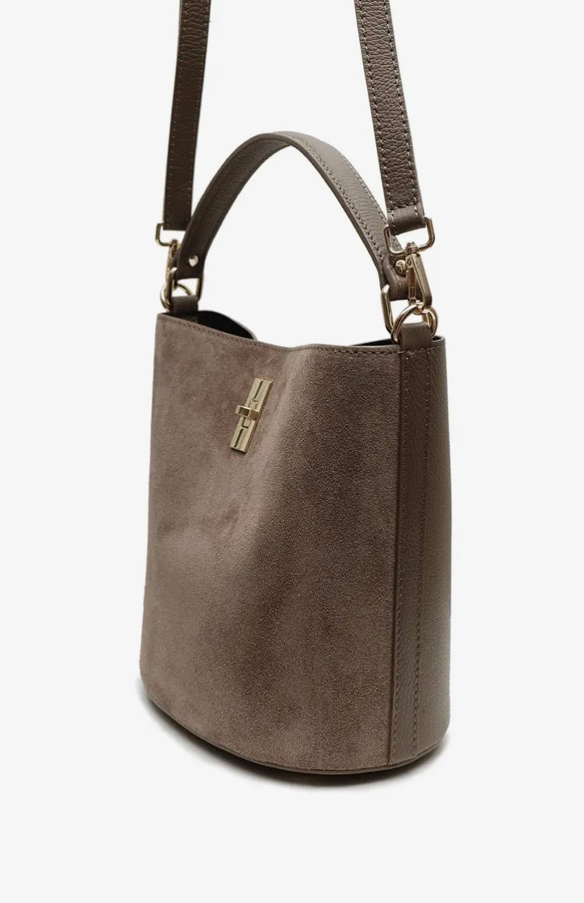 Alima Suede Bag - Suede