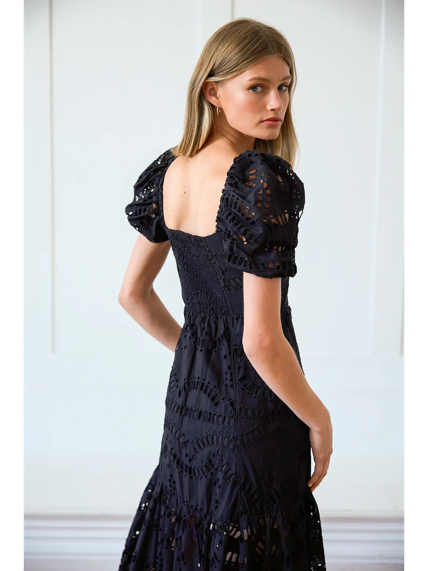 Eyelet Dress - Black