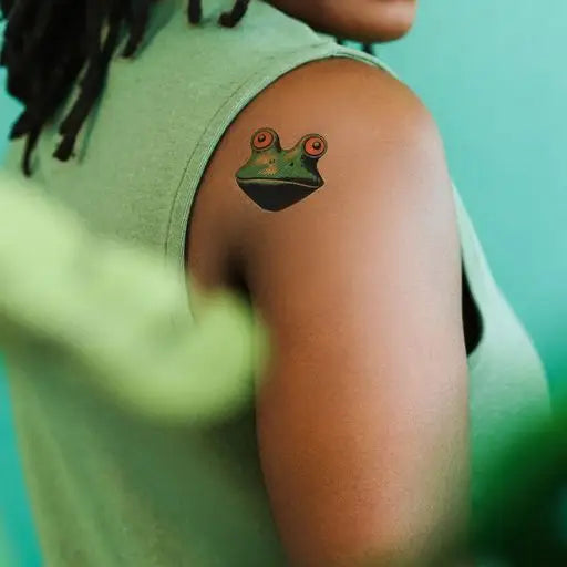 Tattly - Trippy Frog Tattoo Pair