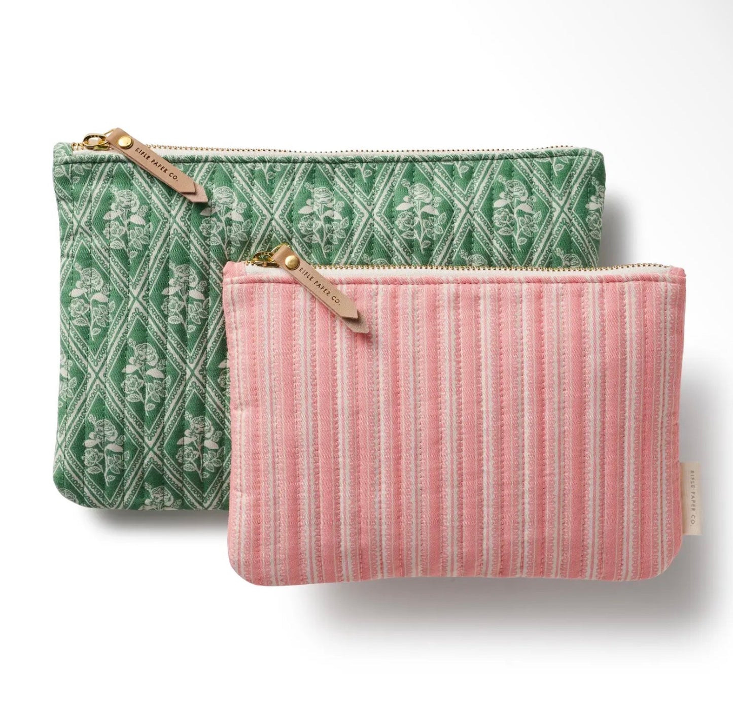 Rifle Paper Co. - Quilted Pouch Set - Rose Study