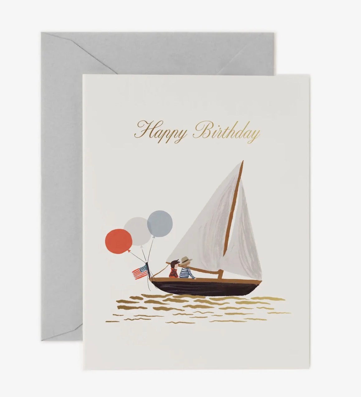 Rifle Paper Co. - Birthday Card - Sailboat