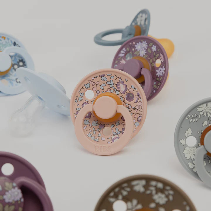 Bibs Pacifier - Bibs x Liberty - 2 Pack - Eloise Blush Mix - Latex Size 1
