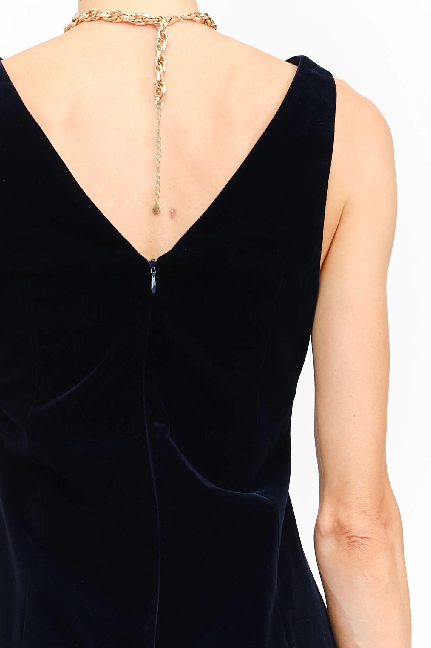 Carmine Velvet Dress - Black