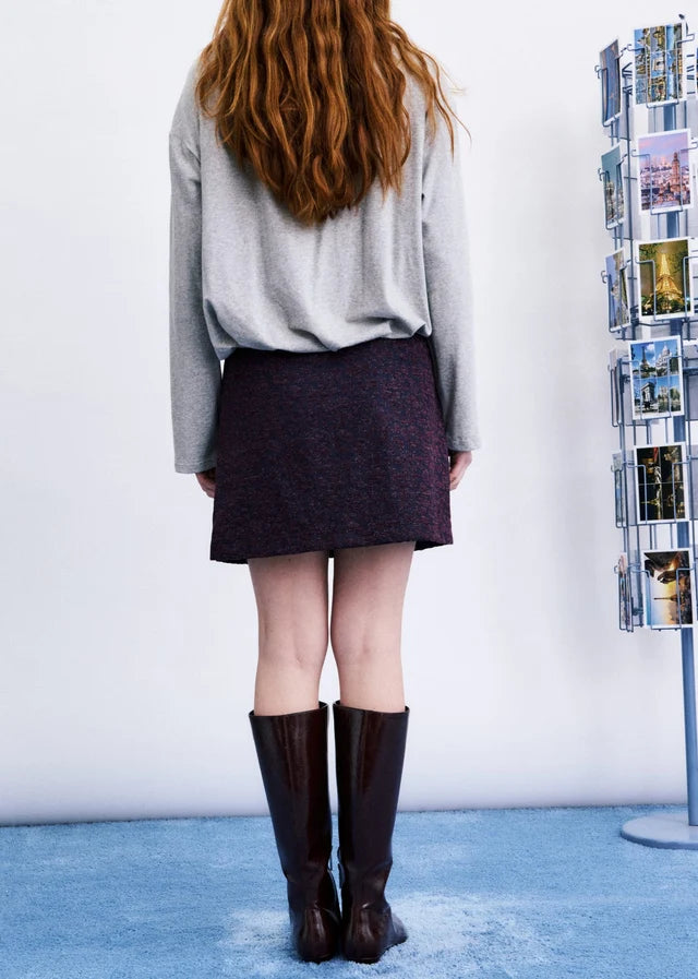Jeju Skirt - Burgundy
