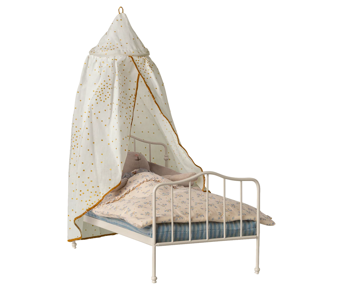 Maileg - Bed Canopy, Miniature - Off White - PREORDER