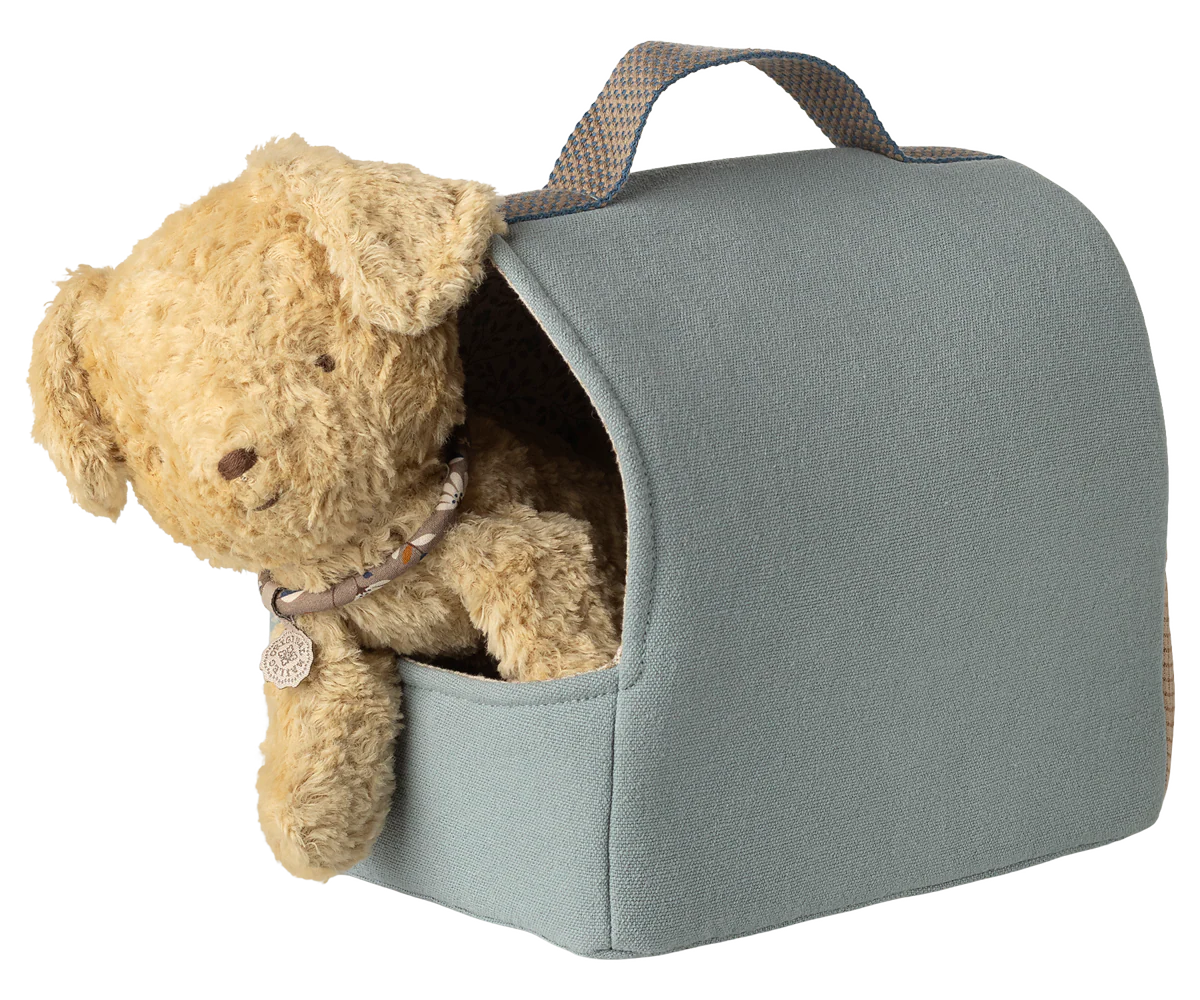 Maileg - Pet Carrier - Dusty Blue