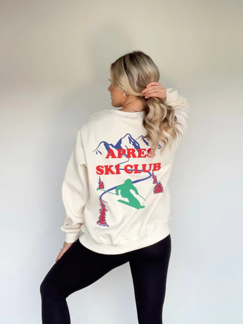 Women's Crew Neck Sweatshirt -Ski Club