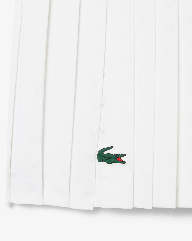 Lacoste - Ultra Dry Tennis Heritage Lined Skirt - White