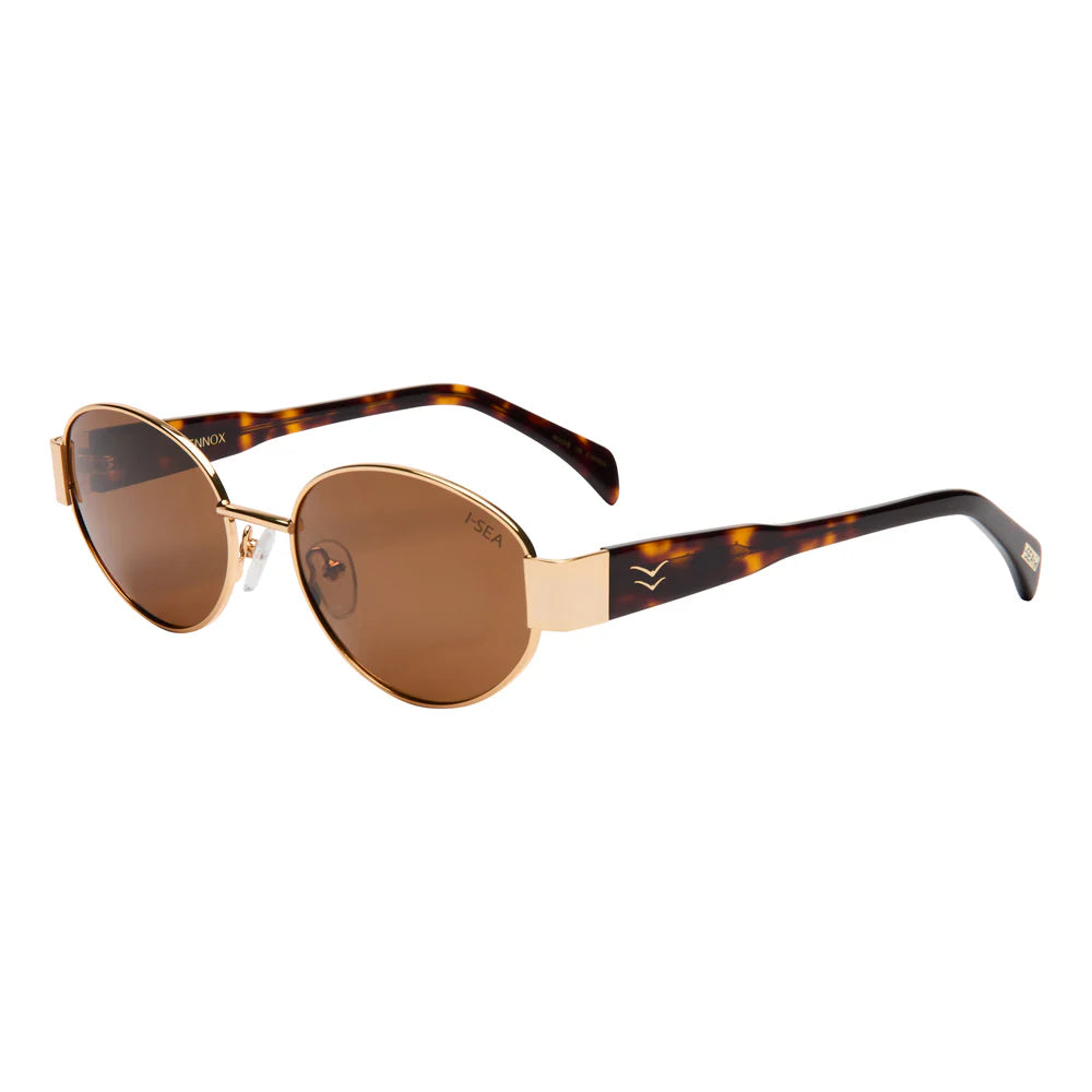 I-SEA - Lennox Women's Sunglasses - Gold & Brown